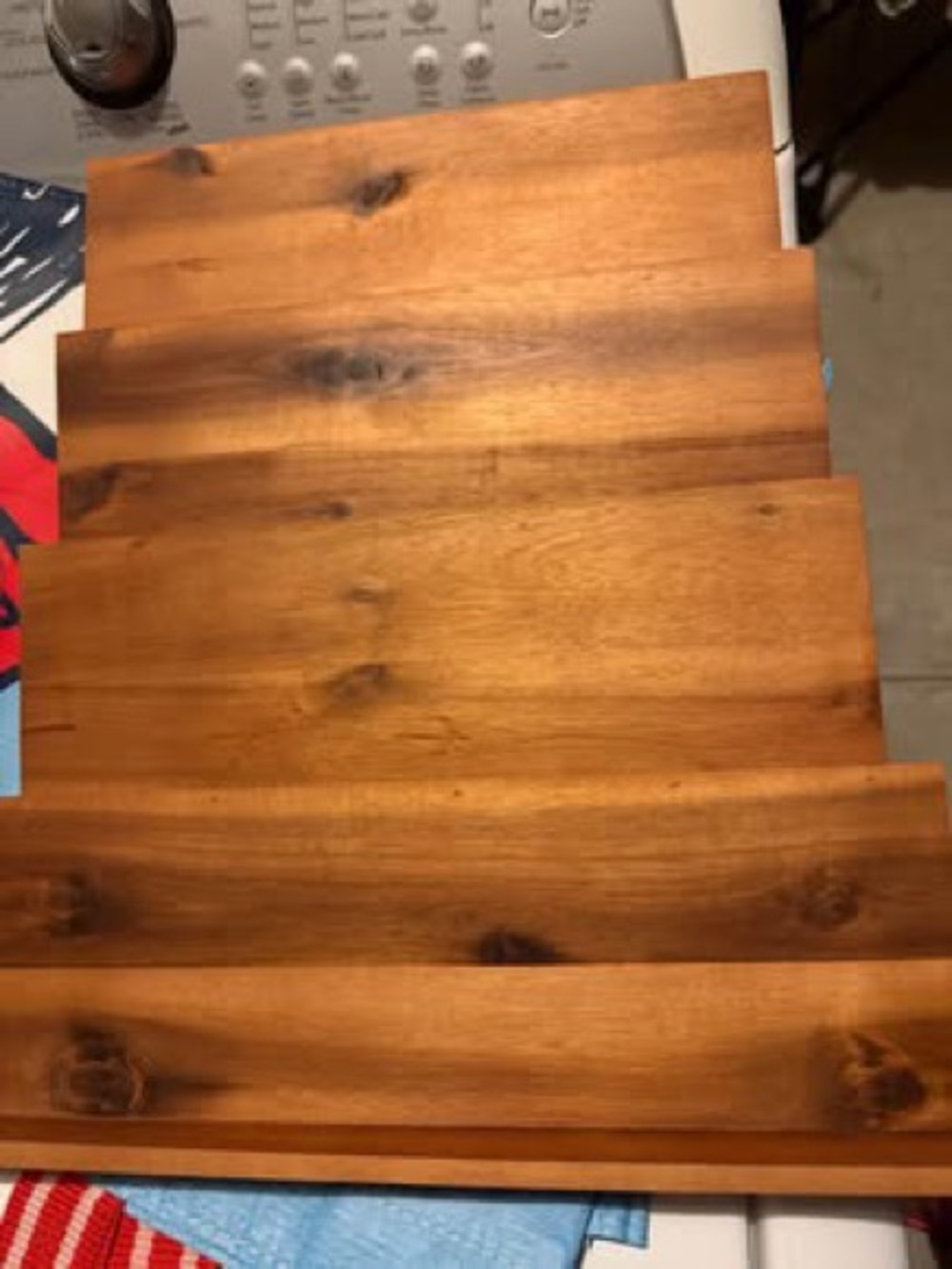 Wooden Spice Rack - Warm Honey Oak Finish